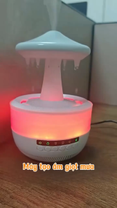 Máy Phun Sương 3 in 1 Kèm Xông Tinh Dầu 350ml Loa Bluetooth Nghe Nhạc Đèn Ngủ 7 Màu Decor Phòng