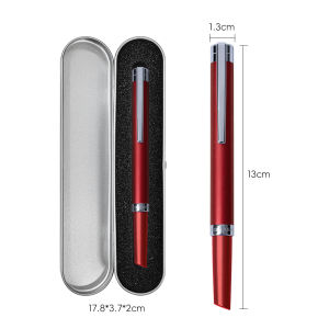 HERO | Hero 8203 Bút Máy 0.5mm Thép Không Gỉ Iridium Ngòi Chống Trơn Trượt Viết 4 Màu Có Xoay Bộ Chuyển Đổi Mực Hộp Quà Tặng