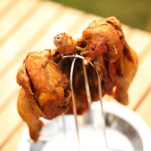MENGMIAN | Stainless Steel Thickened Fixing Chicken Roasting Rack
