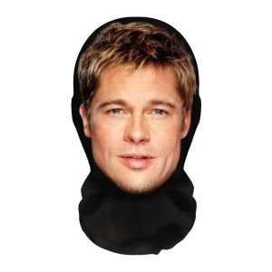 1-6Pcs 3D Funny Face Mask Balaclava Brad Pitt Creative Cosplay Full Facial Face Masks Men Women Christmas Halloween Novelty Gift