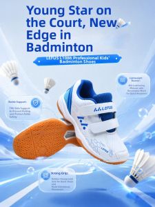 LEFUS | Anti-Slip Wear-Resistant Shock-Absorbing Breathable Children Badminton Shoes