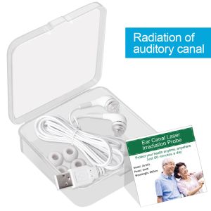 650nm LLLT Laser Therapy Tinnitus Ear Irradiation Laser Physiotherapy Earplug Otitis Media Deafness Treatment Rhinitis Sinusitis
