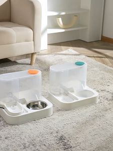 2 in 1 Automatic Pet Water Bowl Large Capacity Dog Cat Food Bowl Water Pump Drinking Bowl