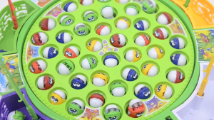 Kids Fishing Game Toys Set Electric Rotating Board with Music Interactive Fishing Game Toy Educational Learning Toy for Children Boys Girls Birthday Christmas Gift Family Fun Game Play Set