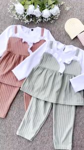 AQILA - BAJU ANAK PEREMPUAN SET HORNET INKE - SET ANAK PEREMPUAN LENGAN PANJANG