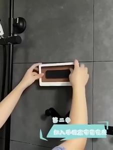 Giá Đỡ Điện Thoại Tắm Chống Nước Chống Mờ Xoay 360 Độ Gắn Tường Dùng Được Cho Nhà Tắm Nhà Bếp Chất Liệu Nhựa Đa Năng