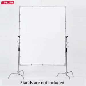Tenwish Photography Soft Light Screen Foldable Flag Board Butterfly Frame Foldable Kit Light Modifier Large Sun Scrim with White Diffuser