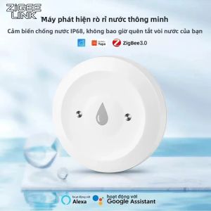 ONENUO Tuya ZigBee Máy Dò Rò Rỉ Cảm Biến Nước Thông Minh Có Báo Động Lũ Lụt Điều Khiển Cuộc Sống Thông Minh Tương Thích Với Cổng Zigbee
