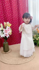 Áo Dài Cách Tân Tamiuy Trang Phục Tết Bé Gái Hot Trend 2025