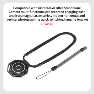 Chest Magnetic Mount for GoPro Hero 13 12 11 10 9 DJI Osmo 6 Insta360 X5 Go Ultra Action Camera Quick Release Neck Strap Holder