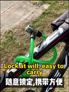 Bicycle Chain Lock Waterproof Anti-Theft MTB Thickened Steel Cable Lock For Bike Motorcycle Electric Car