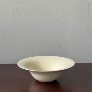 Hhellooo Japanese Style Minimalist Style Ceramic Straw Hat Bowl Artsy Retro Matte Glaze Surface For Home Meal Bowl Salad Bowl