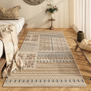Bohemian Ethnic Style Long Rectangle Luxury Carpet Bedroom Master Room Floor Mat Colorful Living Room Balcony Home Decor
