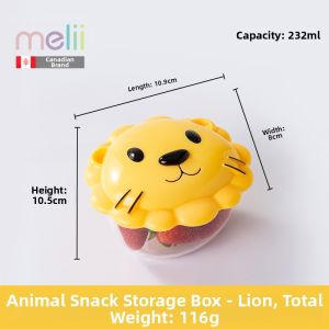 melii | Baby Portable Splash-Proof Snack Box with Lid