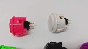 Copy Sanwa OBSF-30mm Arcade Push Button Durable Multicade MAME Jamma Video Game Console DIY Start Cion Switch