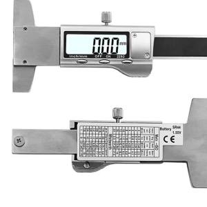 Stainless Steel 0-25mm Tire Pattern Vernier Caliper Factory Price Wholesale - Plastic Electronic Digital Display Tire Pattern Depthometer