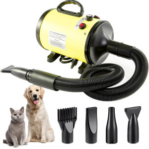 High Power Quiet Pet Hair Dryer For Large Dogs And Cats Home Use
