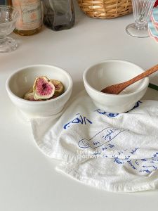 Bát Đựng Cơm Dày Màu Trắng Sữa Bát Đựng Trái Cây Bát Đựng Mình Măng Sữa Chua Bát Ăn Sáng Đẹp Mắt Đơn Giản Cho Nhà Hàng