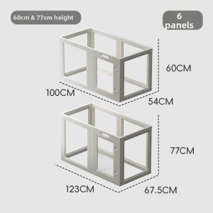 Transparent Acrylic Dog Fence Indoor Pet Cage Large Dogs Small Dogs Rabbit Fence Easy Installation Resin Material No Toilet Tray
