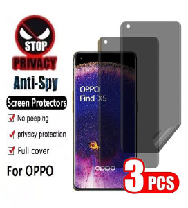 3Pcs Anti Spy Screen Protector For OPPO Find X5 X6 X8 Pro Lite Ultra X8s Plus Privacy Hydrogel Film