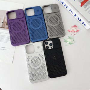 Magnetic Designed for iPhone 12 13 14 15 16 Pro Max 14 15 16 Plus Case Cooling Gaming Case Compatible with Wireless Charging Slim Hard PC AntiiPhone 15Drop Protective Cover