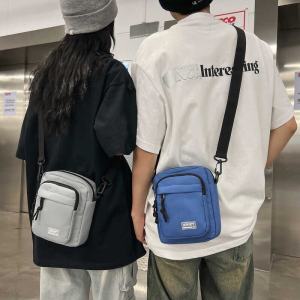 Mens Crossbody Bag Trendy Brand Shoulder Bag Ins Tide Small Bag Crossbody Bag Schoolgirl Backpack Casual Personalized Mobile Phone Bag