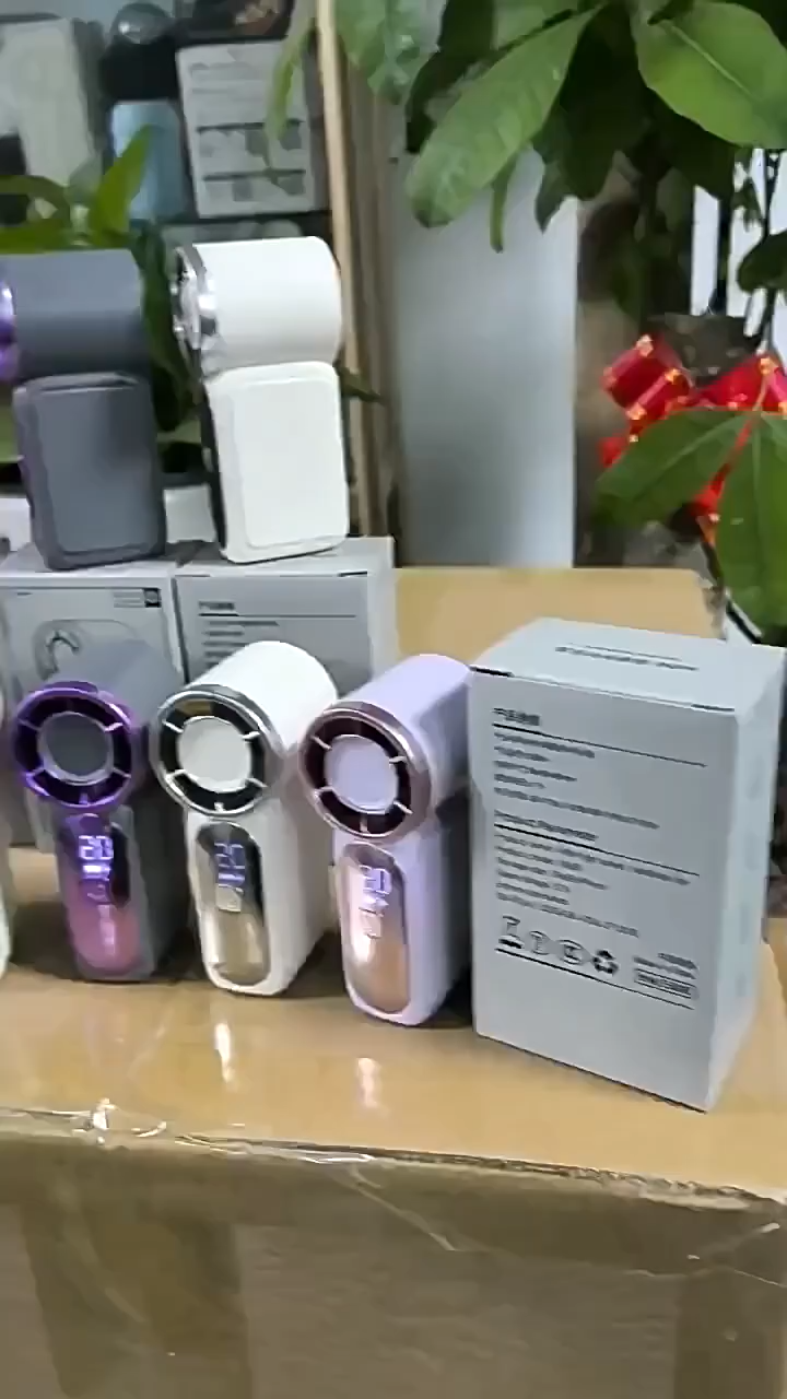 High Speed Personal Turbo Strong Wind Outdoor Travel Fan 3600mAh Portable Mini Handheld 3.5 Inch