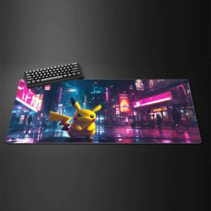 Bandai | Pokemon Pikachu Gengar Anime XXL Gaming Mouse Pad Rubber Keyboard Mousepad 2MM Edge