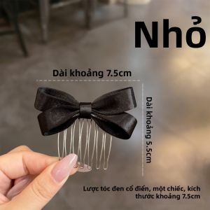 ZUOOU | Kẹp Tóc Mini Thời Trang với Nơ Lụa