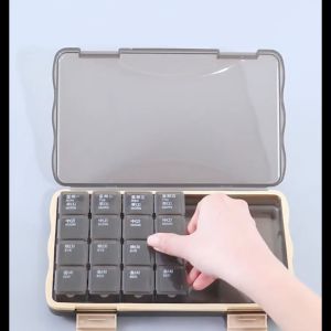 【ส่งใน24 ชม】กล่องใส่ยา พกพา 7วัน[28ช่อง] ขนาดเล็ก พกพาง่ายกล่องยาสำหรับเดินทางแบบถอดออก7-day portable medicine box