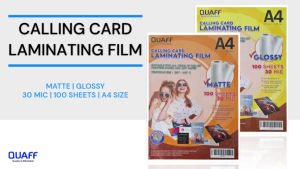ProPRINTZ- QUAFF Calling Card Laminating Film 30microns A4 Size 216x303mm (100sheets) 30 micron