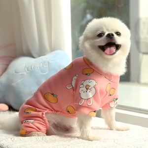 Áo liền quần có tay cho Chó mèo bằng vải nỉ hoạ tiết (mẫu mới) - Hara Pet Store