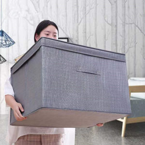 PACKONE กล่องเก็บของ กล่องผ้าพับได้ กล่องเก็บเสื้อผ้า กล่องใส่ของ กันน้ำ กันฝุ่น ช่วยจัดระเบีย 120/60L ความจุสูง ซ้อนทับได