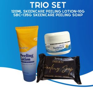 Trio Set 120ml SkeenCare Peeling Lotion+10g SBC+SC Peeling Soap
