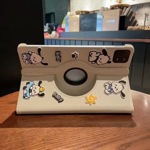 CrashStar Kartun Pocha Dog 360° Dudukan Dapat Diputar Flip Leather Tablet Case For Xiaomi Pad 8 7 Pro 11.2 inch 6 5 Pro Redmi Pad 2 10.6 inch SE 2025 8.7 11 inch Pro 12.1 inch Xiaomi Pad Shockproof Cover Redmi Pad Cute Casing With Holder