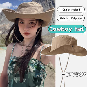 Suomi Cowboy Hat UV Protection Mountaineering Hat Outdoor Fisherman Hat Male and Female Rolled-Brim Hat
