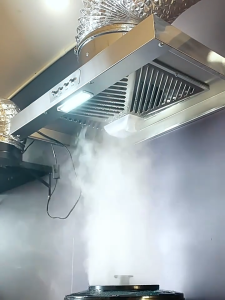 Stainless Steel Inverter Range Hood For Kitchen Wall-Mounted 6 inch Range Hood Large Suction Force Strong Wind Portable Air Extractor Inverter Exhaust Fan Kitchen Exhaust Ventilator For Kitchen Stove Ventilation Fan For Kitchen Bathroom