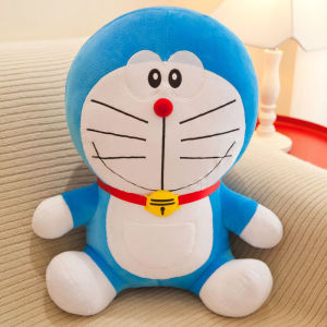 Bandai | * /( 25cm ) Cute Doraemon Plush Toy Robot Cat Blue Fatty Doll Doraemon Anime Birthday Gift Soft Animal Doll