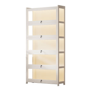 ZHUSHANXIA | Transparent LED Lit Dustproof Lockable Display Case