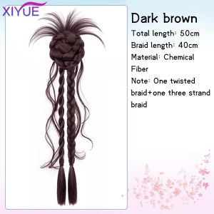 Stable Twist Boxing Braid Hair Claw INC Style Trendy Girl Hair Womens clip-on Synthetic wig flower bud head twist braid natural