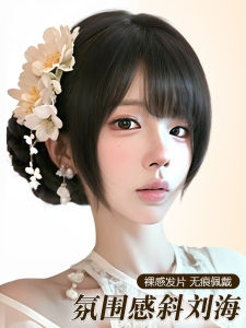 ที่ปกปิดผมบังหน้าแบบบางและน้ำหนักเบาสำหรับผู้หญิง ที่ปกปิดผมบังหน้าแบบธรรมชาติที่ไม่แสดงตัวอย่างผมจริงจากบริษัท Weini Po