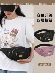 Waterproof Multi-Functional Business Waist Bag Large Capacity Outdoor Canvas Sports Bag for Men And Women Fitness Running Hiking Climbing