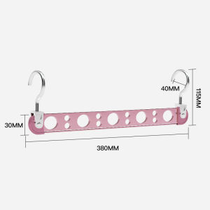 Foldable Rotating Clothes Drying Rack Multi-Functional Storage Hook Aluminum Alloy Elegant Design for Coat Storage Closet