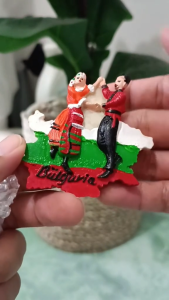 Fridge Tempelan Magnet Kulkas Souvenir Negara Bulgaria Bulgary Orang Dansa 155