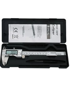 6 Inch 150mm Digital Vernier Caliper Stainless Steel Micrometer Measuring Tool Depth Ruler
