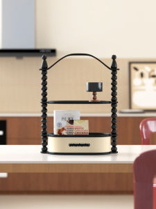 ชั้นวางเครื่องปรุงรสในครัว OYYP ชั้นวางเครื่องปรุงรสแบบอเนกประสงค์ กล่องเก็บขวดน้ำมัน โซดา เกลือ วัสดุพลาสติกความหนาแน่นสูง