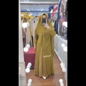 BISA COD || ALISHA MUSLIM FASHION GAMIS SYARI TERBARU MALIKA SERIES BY ARSYAKAYLA CERUTY PRINTING