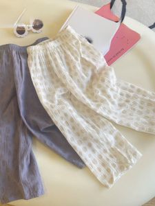 Quần Ống Rộng Thoáng Khí Chống Muỗi Cho Bé Gái Mùa Hè 2024 Quần Dài Mỏng Đa Năng Thời Trang Chống Nắng Cho Bé Gái