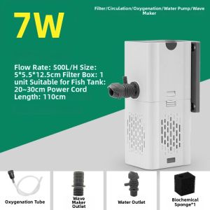 KUWUBIANJING | All-in-One Oxygenating Filter Pump Quiet Compact Design