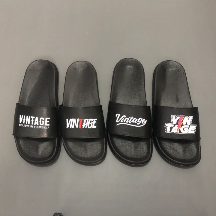 SANDAL SLOP PRIA VINTAGE UKURAN 39 SAMPAI 43 SLIP ON  SENDAL PRIA DAN WANITA TERBARU 2022 SANDAL KARET BAHAN PYLON RINGAN DAN LEMBUT SANDAL SLIDE MATERNAL DISASTER